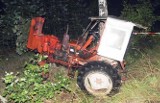 Zabagonie - Długi Bród: Wypadek śmiertelny traktorzysty (zdjęcia)