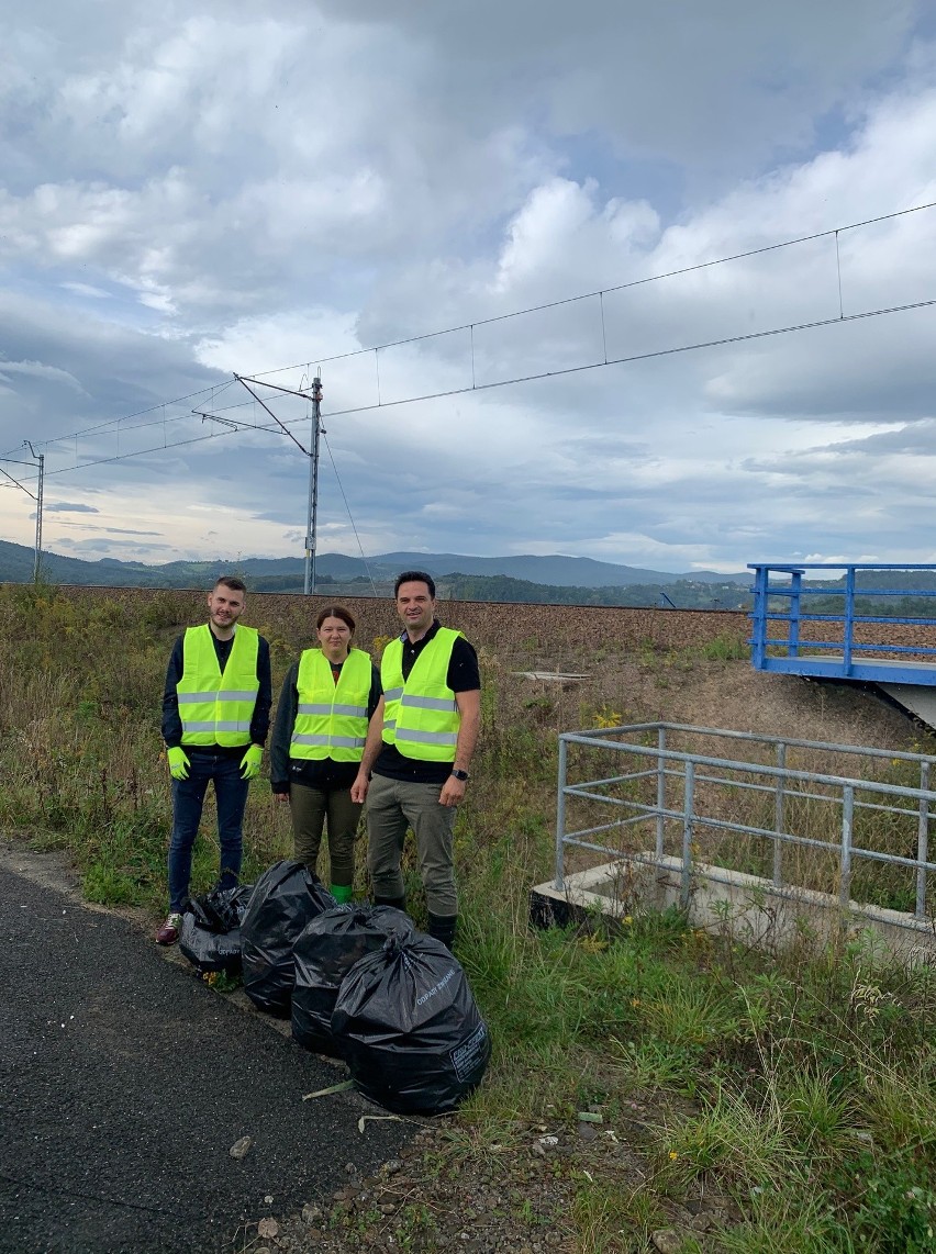 Akcja sprzątania Jeziora Mucharskiego. Wrzesień 2020