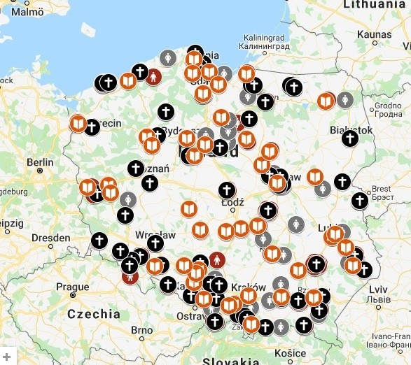 Mapa pedofilii w polskim Kościele. Są sprawy z Dolnego Śląska (MAPA)