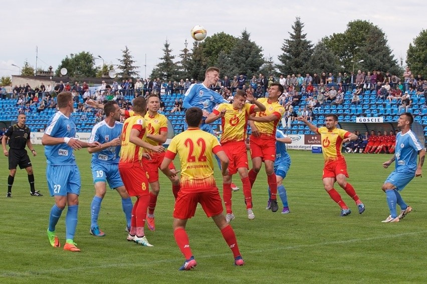 Błękitni Stargard - Znicz Pruszków 1:1.