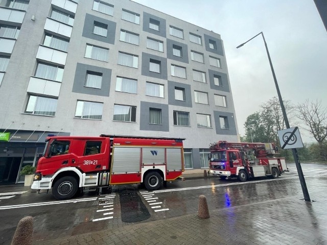 Pożar w hotelu Ibis w Wałbrzychu