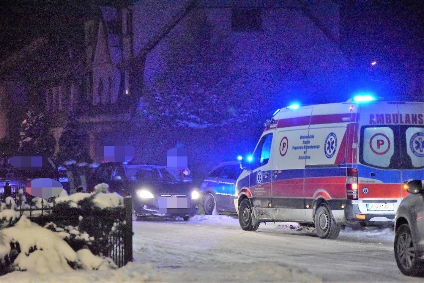 Policyjny pościg za kierowcą w Sławnie. Samochód potrącił dwoje dzieci na przejściu dla pieszych 9.02.2021. Padły strzały!