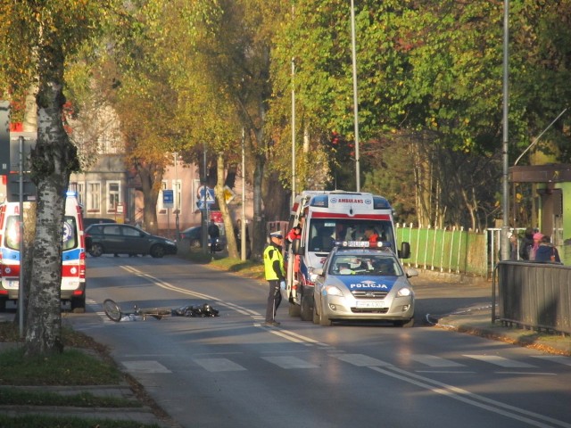 Wypadek w Białogardzie.