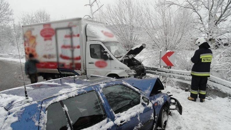 Wypadek zablokował drogę w Świdniku [ZDJĘCIA]