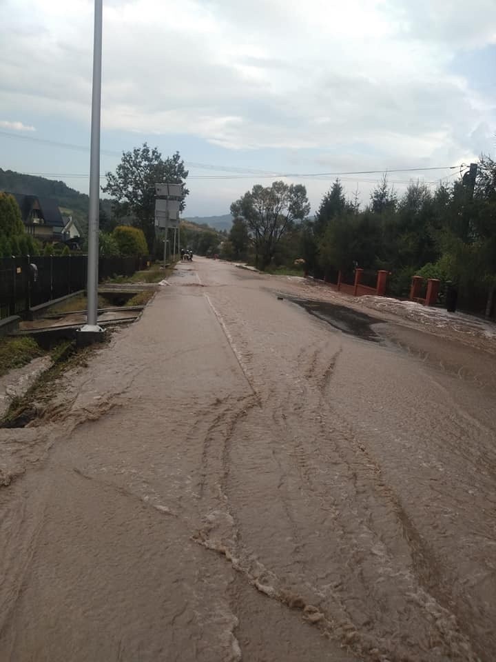 Powódz w Zbludzy w gminie Kamienica
