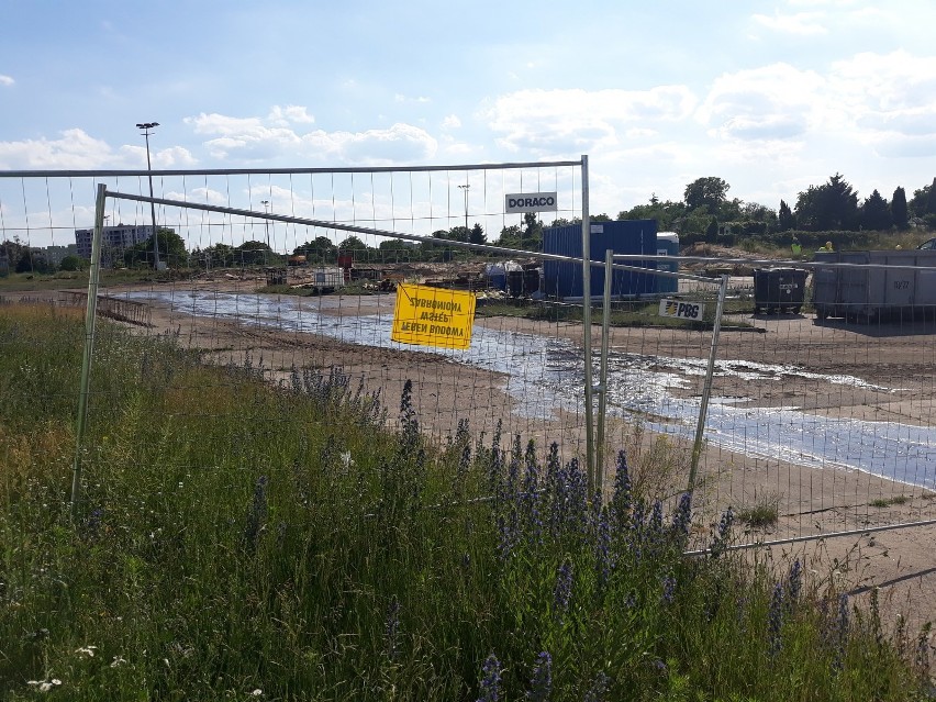 Budowa nowego stadionu Pogoni Szczecin - stan na 18 czerwca.