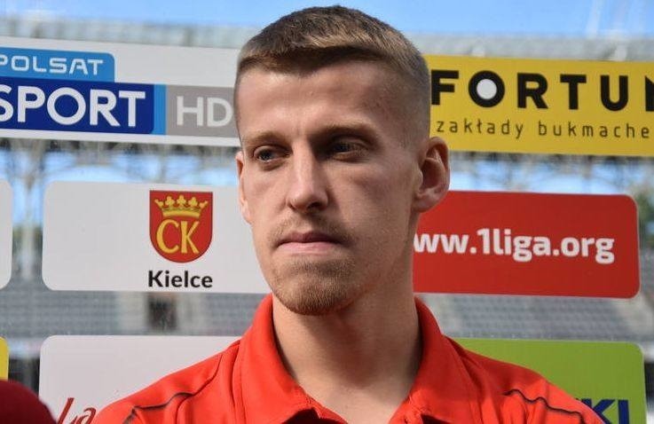 Jacek Podgórski strzelił gola dla Korony w meczu z Resovią.
