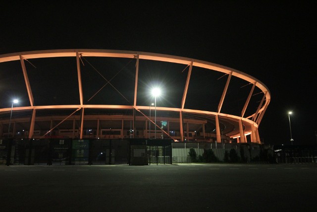 Wśród obiektów podświetlonych na złoty kolor w ramach akcji #GoldSeptember był Stadion Śląski