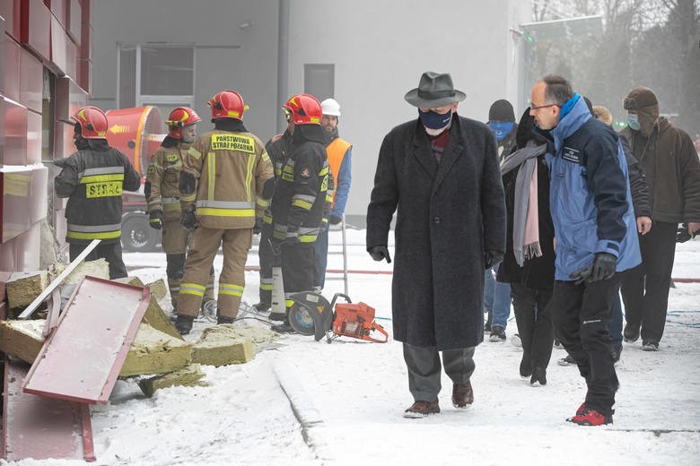 Na miejscu pożaru osobiście zjawił się prezydent Majchrowski