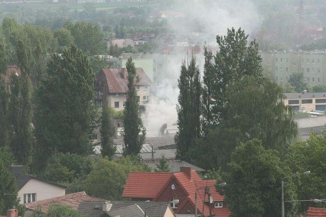 Mały pożar w SAFO w Słupsku.