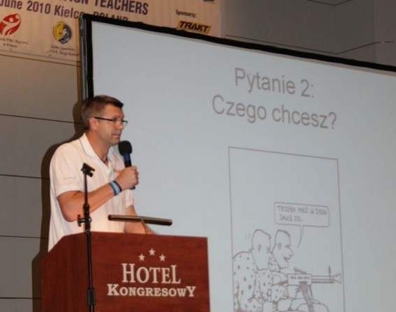 Bogdan Wenta przez godzinę opowiadał nauczycielom o sukcesie i osobowości