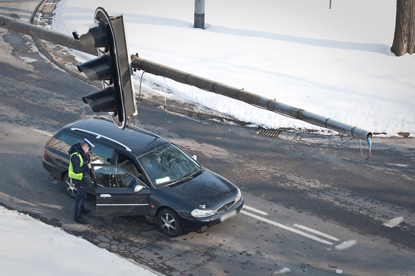 Wypadek na ul. Sienkiewicza w Słupsku