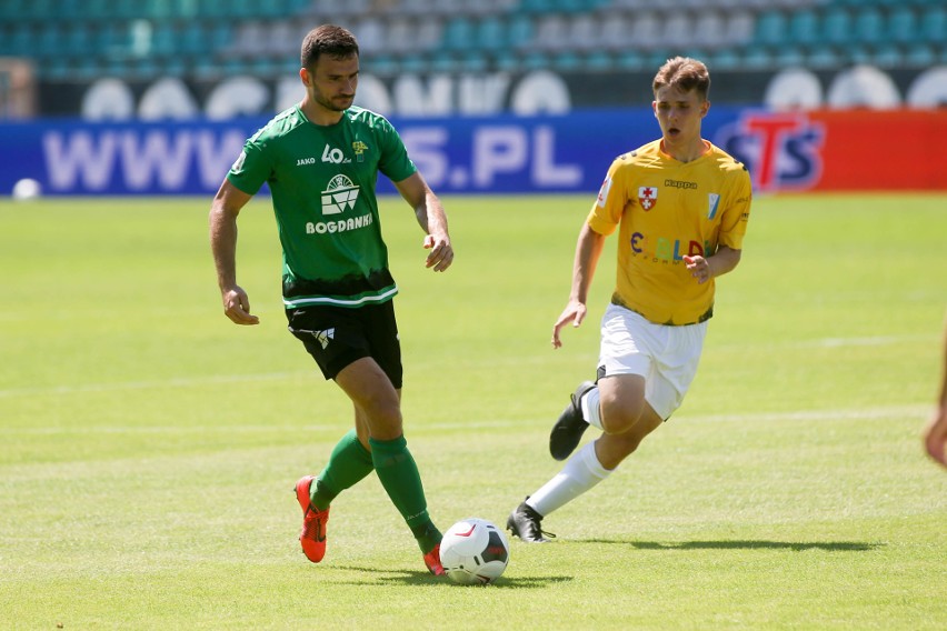 Paweł Baranowski miał szansę na bramkę na 2:0 w 49. minucie...