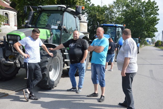 Protest rolników w powiecie piotrkowskim 10.07.2020