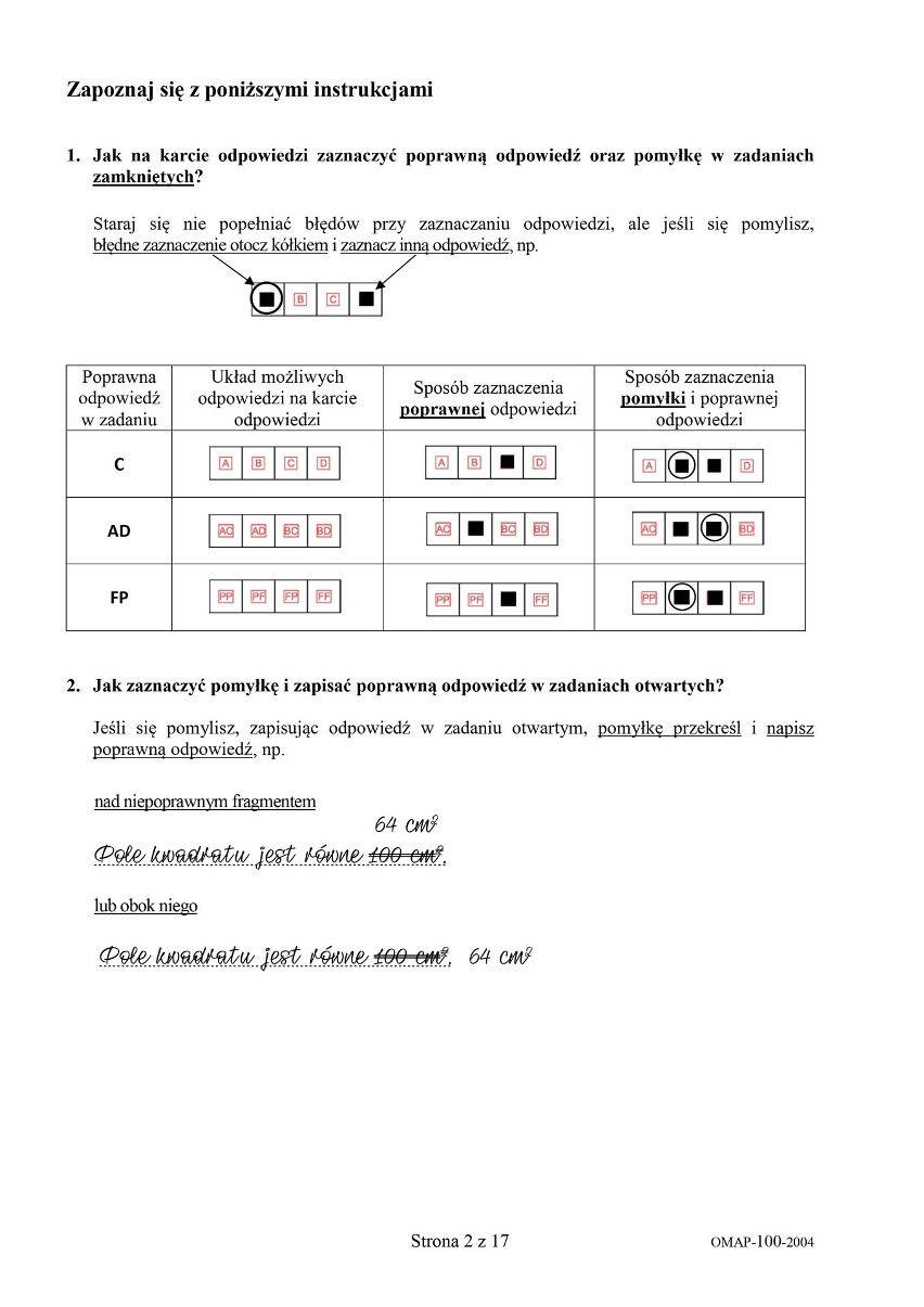 Egzamin ósmoklasisty 2020