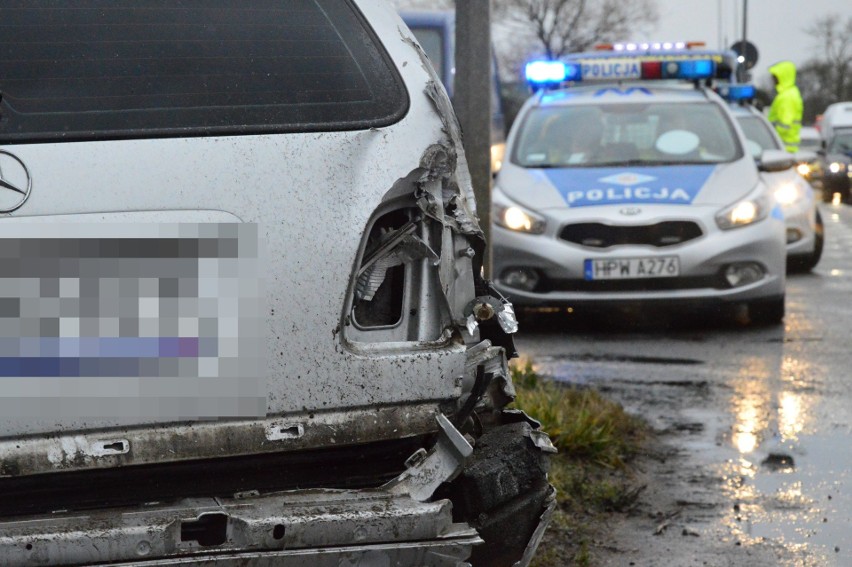 Wypadek na przejeździe kolejowym na ulicy Szczecińskiej w...