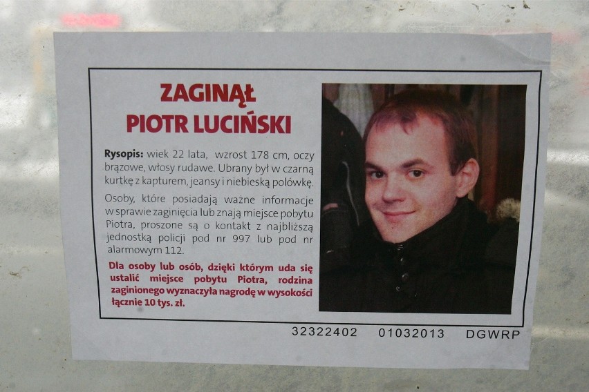 Piotr Luciński odnaleziony. Ciało studenta wypłynęło z Odry w pobliżu Brzegu Dolnego