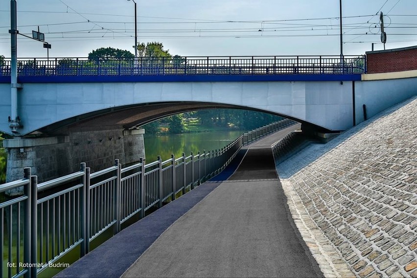 Ścieżka rowerowa pod mostem Szczytnickim już gotowa