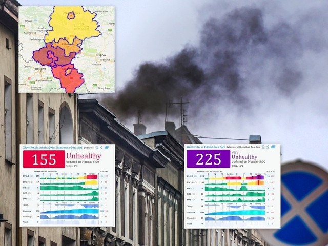 Jakość powietrza w tych rejonach określana jest jako zła lub bardzo zła.ZOBACZ SZCZEGÓŁOWE DANE DLA MIAST PRZEWIJAJ STRZAŁKĄ W PRAWO >>>