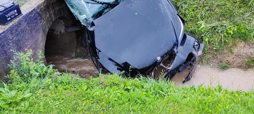 Wypadek w Sułoszowej na ul. Olkuskiej