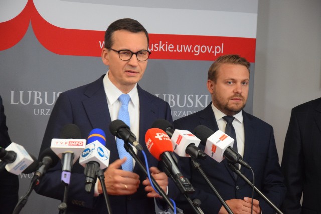Premier Mateusz Morawiecki brał w Gorzowie udział w zebraniu sztabu kryzysowego.