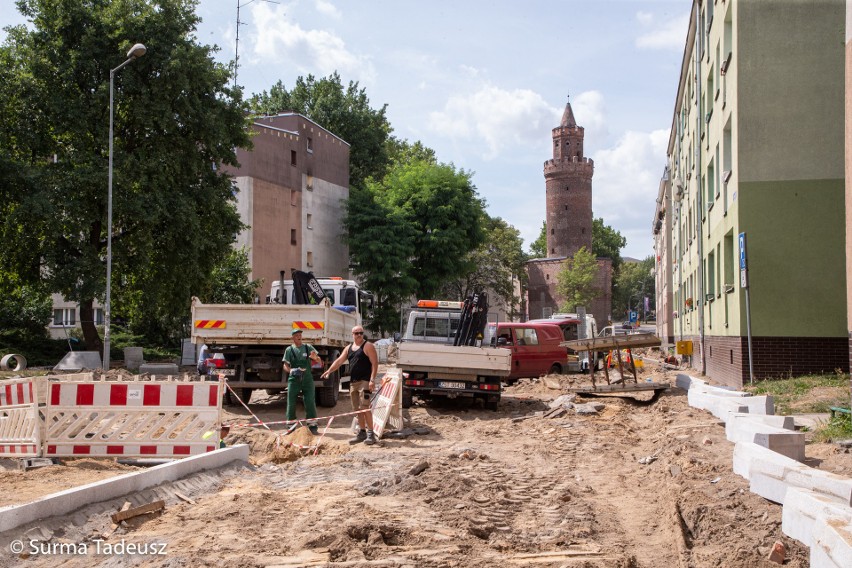 Prace na ulicy Krzywoustego w Stargardzie