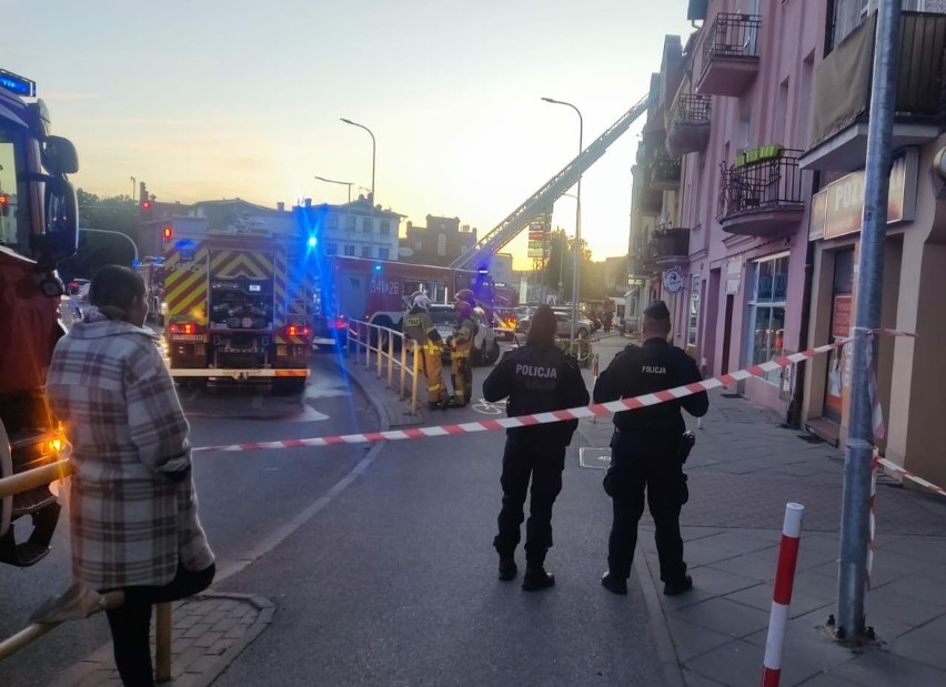 Interwencja strażaków przy ulicy Kościuszki w Toruniu we...