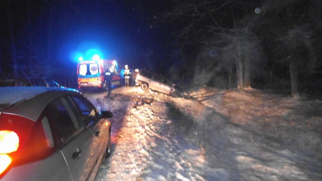 Wypadek pod Białogardem. Dwie osoby ranne