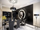 Luksusowy czarno-biały apartament