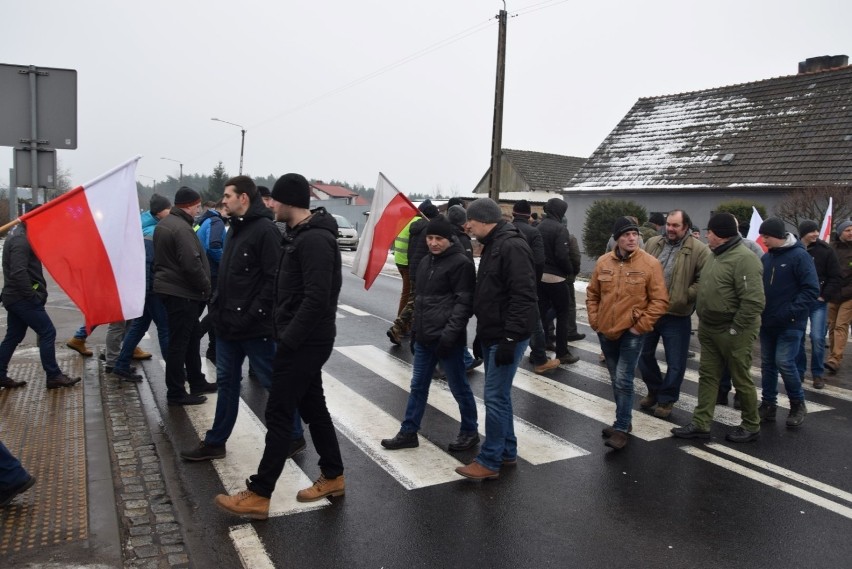 Protest rolników w Rychnowach na dk nr 22  [28.01.2019]