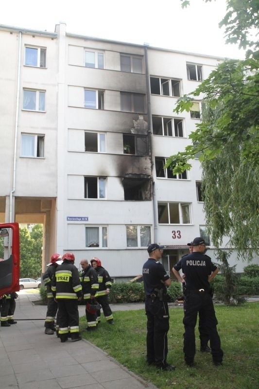 Pożar przy Bacciarellego, Wrocław, 25.05.2015