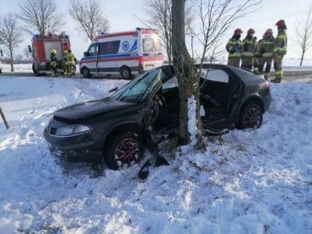 Wypadek niedaleko miejscowości Siedliska