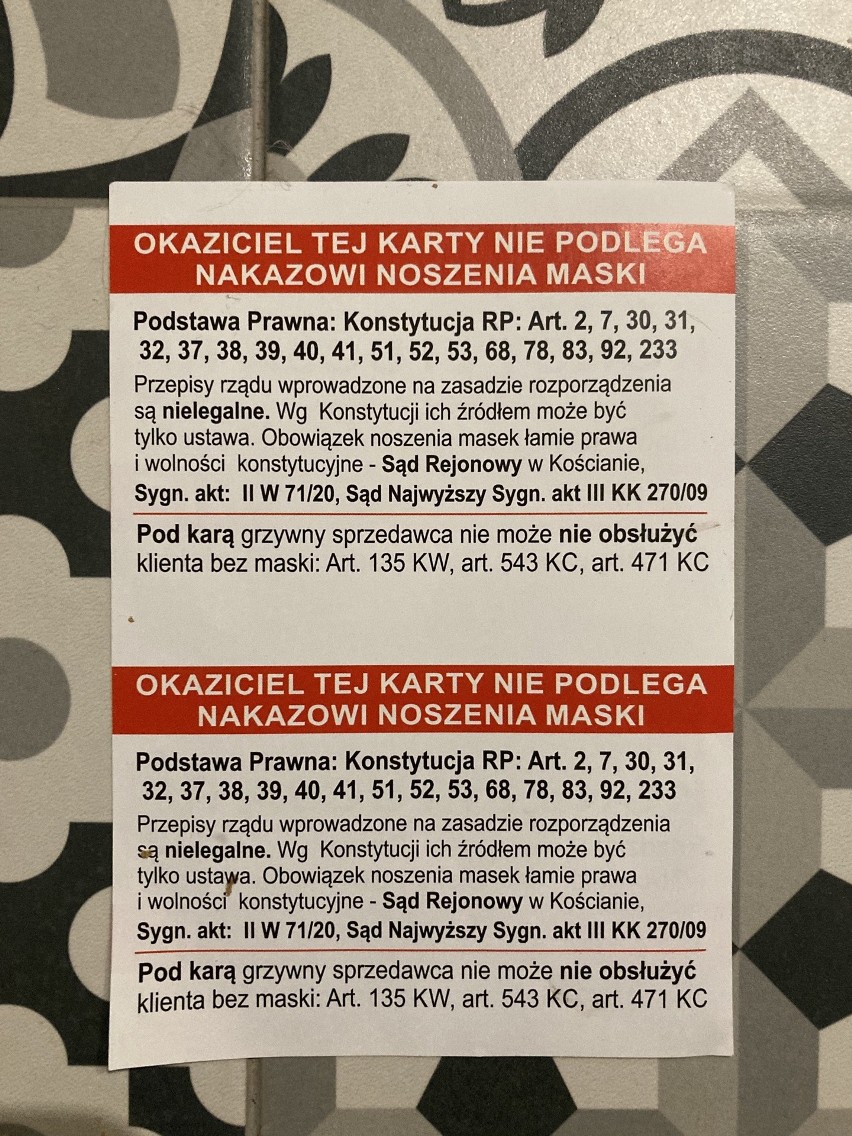 Z takimi zaświadczeniami chodzą po mieście osoby, które nie...