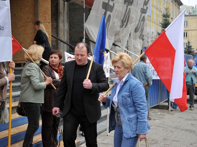 Protest przed Sądem Okręgowym