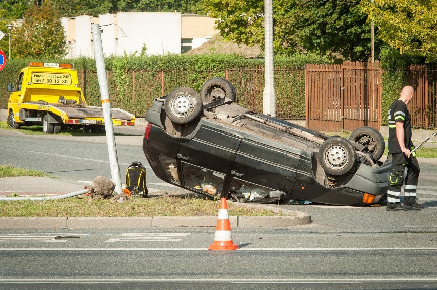 Wypadek na rondzie Skrzetuskim 