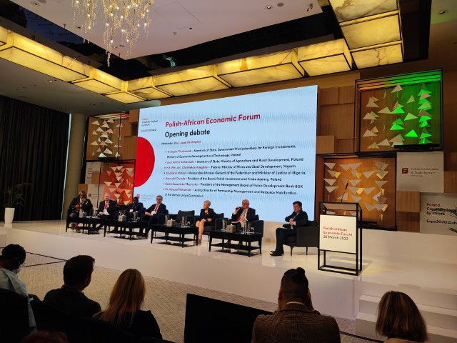 Debata na Polsko-Afrykańskim Forum Gospodarczym w czasie Wystawy Światowej Expo 2020 Dubai