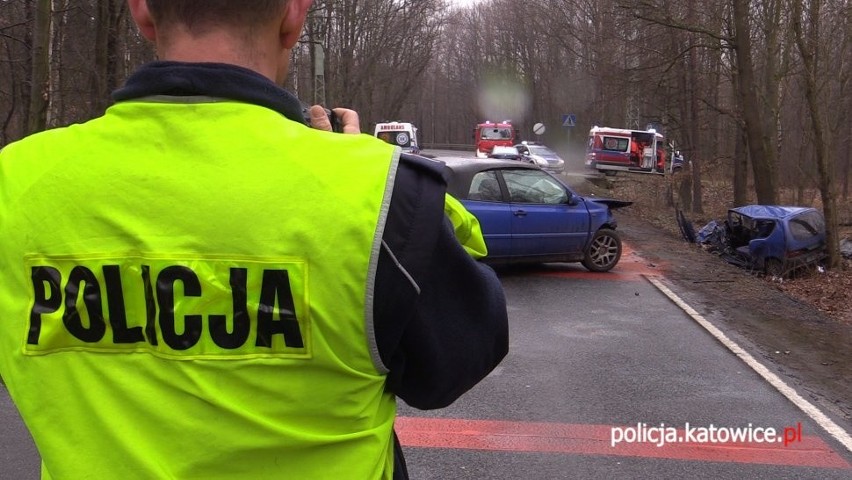 Wypadek w Katowicach na ul. Szarych Szeregów zakończył się...