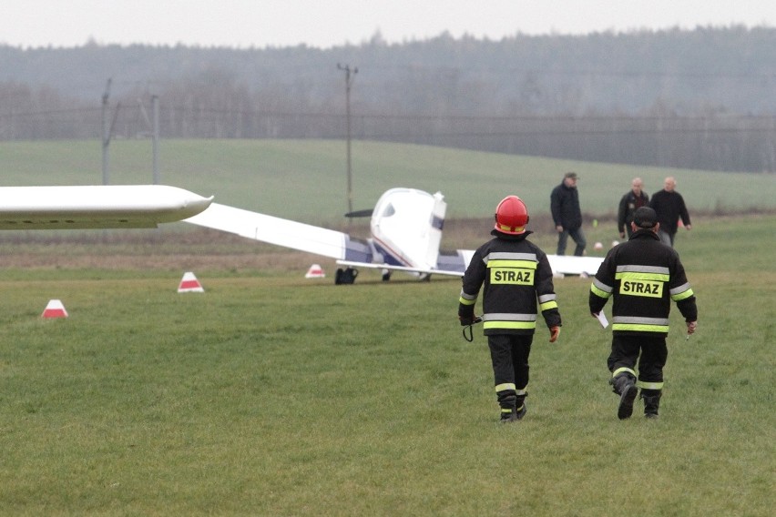 Wypadek podczas lądowania samolotu turystycznego w...