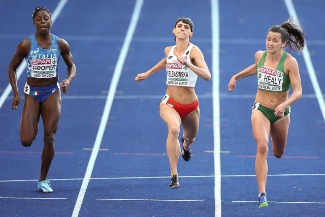 Anna Kiełbasińska podczas mistrzostw Europy w Berlinie w biegu 200 metrów 10.08.2018.
