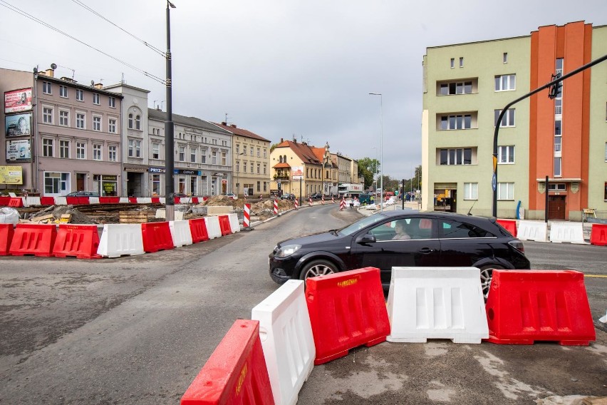 W październiku w rejonie przebudowy należy spodziewać się...