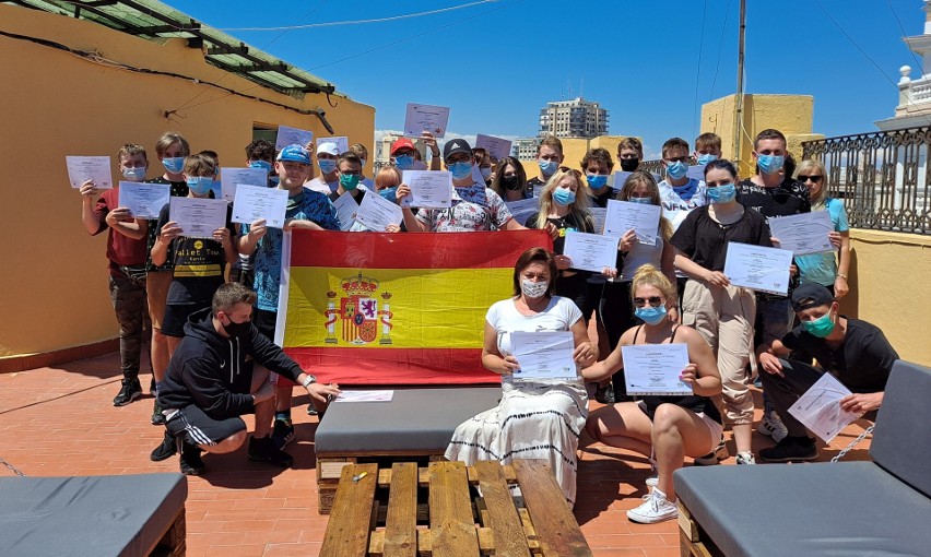 Uczniowie z Dobrodzienia na stażu w Hiszpanii