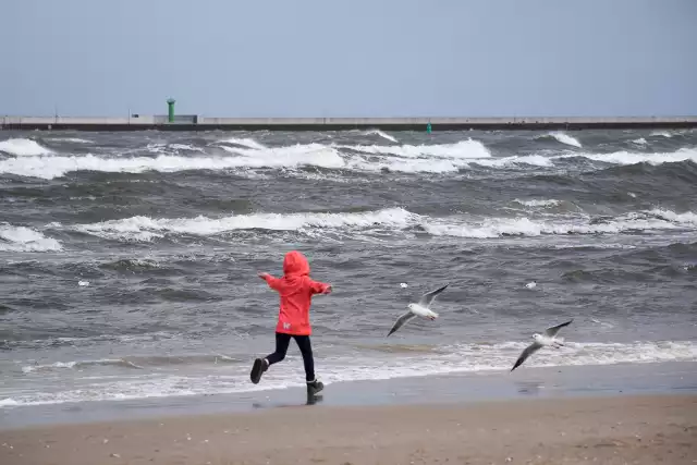 Na świnoujskiej plaży od samego rana pełno było kuracjuszy, turystów, ale i mieszkańców, którzy przyszli podziwiać sztorm. No i rzecz jasna: nawdychać się jodu!