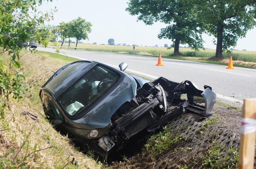 Wypadek koło Kutna. Seat zderzył się z manem. Dwie osoby w szpitalu [ZDJĘCIA]