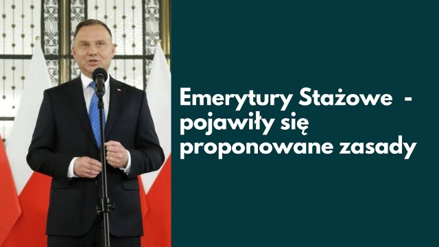 Powraca temat emerytur stażowych. Od jakiegoś czasu o tym pomyśle było cicho, ale teraz pojawia się coraz więcej informacji. Głos w sprawie swojej sztandarowej obietnicy zabrał prezydent, Andrzej Duda. Pojawiła się nawet wstępna data wprowadza projektu. O szczegółach czytaj w dalszej części galerii >>>