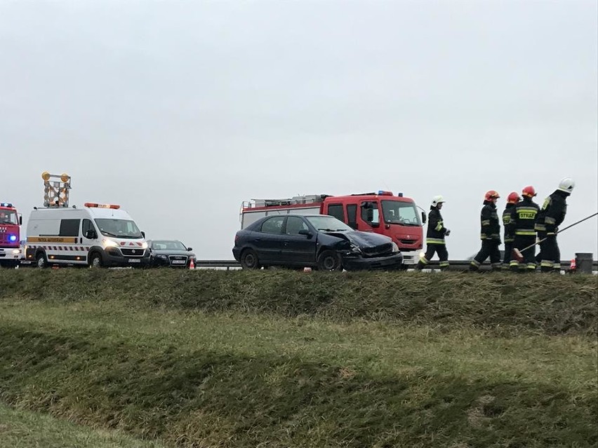 Wypadek na autostradzie A4 w Gliwicach. Ranne zostało...