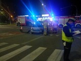 Wypadek w Kielcach. Zderzenie samochodów na ulicy Grunwaldzkiej. Ranna kobieta w ciąży