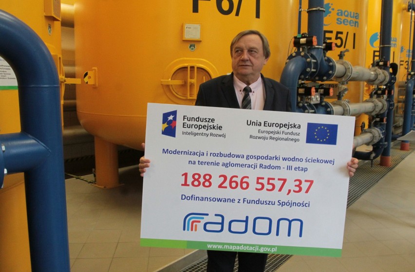 Wodociągi Miejskie w Radomiu mają ponad 180 milionów złotych z Unii Europejskiej. Prezydent Witkowski: w 2019 roku cena wody ma być niższa