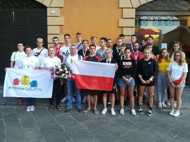Tak prezentowali się młodzi sportowcy reprezentujący Bydgoszcz w Reggio Emilia
