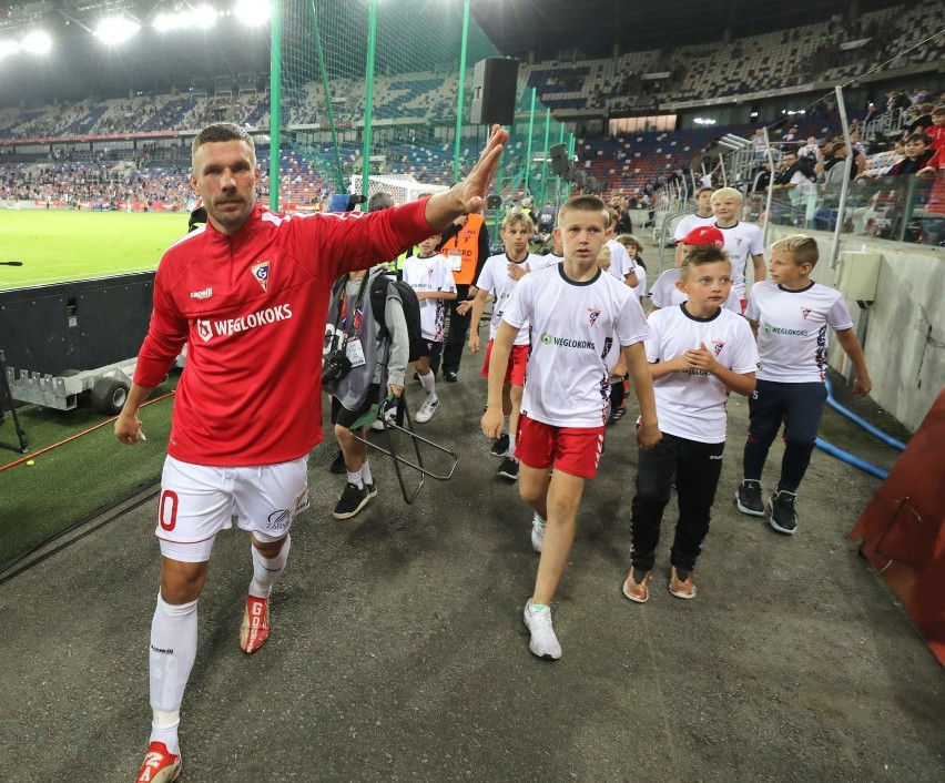 Lukas Podolski jest idolem kibiców Górnika Zabrze...