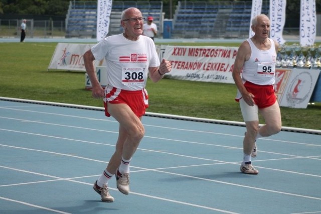 Jerzy Przyborowski (z lewej) mimo 83 lat, jest w bardzo dobrej formie.